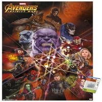 Marvel Cinematic univerzum - osvetnici - Infinity War - Universe Zidni poster sa push igle, 22.375 34