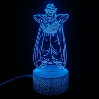 3d iluzija noćno svjetlo Anime karakter stolna lampa USB boje sa pogonom LED svjetlo sa prekidačem na