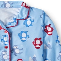 Tost & Jammies Porodični za odmor Sleep Yei Notch ovratnik pidžama, dvodijelni set