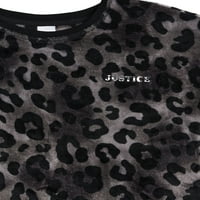 Justice Girls Dugi Rukav Od Flisa 2-Dijelni Lounge Pidžama Set, Veličine 5-18