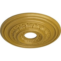 Ekena Millwork 5 8 od 5 8 ID 7 8 P orleans stropni medaljon, ručno oslikano iridescentno zlato