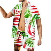 Muški trendovi elastični struk na Pertlanje kupaći šorc sa spuštenim dugmetom košulja kupaći kostimi Holiday