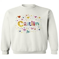 Šareno ime caitlin. Ženska dukserica - slika Shutterstock, ženska XX-velika