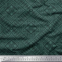 Soimoi viskoza šifonska tkanina Check Kilim Print Fabric by the Yard Wide