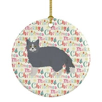 Selkirk Re # Cat Christmas Keramički ukras