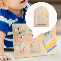 Šarke od drvenih vrata zauzeta ploča DIY materijal Rano obrazovna igračka za platno putovanje