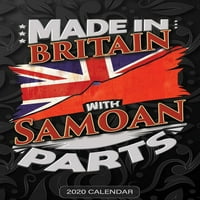 Napravljeno u Britaniji sa Samoanskim dijelovima: Samoan kalendar poklon za Samoana sa tamo baštinom i