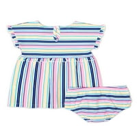 Wonder Nation Baby Girls Knit prugaste haljine