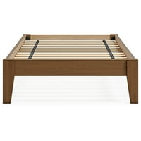 Dizajn potpisa Ashley Tannally Modern Wood Omladinska platforma Okvir kreveta, Twin, svijetlosmeđa
