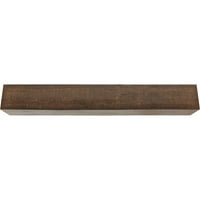 Ekena Millwork 4 W 4 H 12'L 3-Sided hrapavi Cedar Endurathane Fau drvena stropna greda, Premium stara