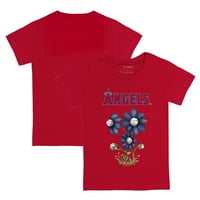 Mala Repa Crvena Los Angeles Anđeli Cvjetaju Baseballs T-Shirt