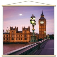 Vremenske vizije - Big Ben Zidni poster sa drvenim magnetskim okvirom, 22.375 34