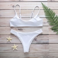 Aayomet Set Bandage Brazilski Bandeau Žene Push Up Kupaći Kostim Bikini Kupaći Kostimi Bikiniji Set Bikini