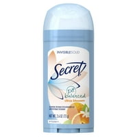 Tajni nevidljivi čvrsti antiperspirant i dezodorant, citrusni cvijet, 2. oz