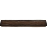 Ekena Millwork 8 W 6 H 8'L 3-Sided Riverwood Endurathane Fau drvena stropna greda, Premium Mahagonij