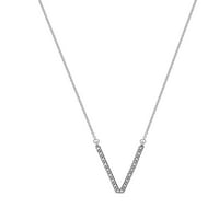 Imperial 1 20CT TDW Diamond abeceda V Privjesna ogrlica u srebru sterlinga