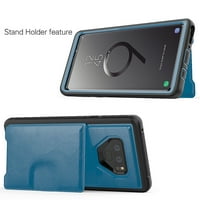 : Kona Vegan Koža Folio Novčanik Slučaj & Selfie Stick Mini Stativ 2. za Samsung Galaxy Note-postolje