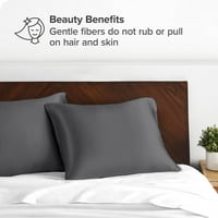 Goli Kućni satenski set jastučnica - luksuzne jastučnice - meke i glatke - prozračne, standardne, sive