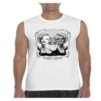 Muška grafička majica bez rukava - Monroe lica
