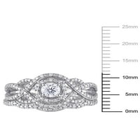 Carat T. W. Diamond 14kt Infinity Bridal Set od bijelog zlata od bijelog zlata