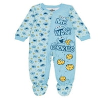Jednodijelna pidžama za bebe i mališane u Ulici Sesame, veličine 12m-5T