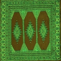 Ahgly Company Zatvoreni Pravokutnik Perzijski Zeleni Tradicionalni Tepisi, 3'5'