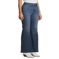 No Boundaries ' Curvy Ultra High Rise Flare Farmerke