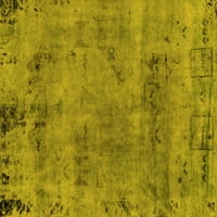 Ahgly Company Zatvoreni Pravokutnik Za Pranje U Mašini Perzijski Žuti Boemski Tepisi, 7'9'