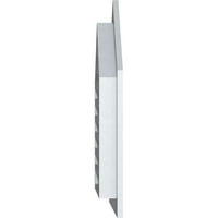 Ekena Millwork 32 W 24 H vršni gornji Zabatni otvor: funkcionalan, PVC Zabatni otvor w 1 4 ravni okvir