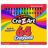 CRA-Z-Art Classic Crayons Multicolor rasuti paket, grof, ugrađeni oštrica, povratak u školu