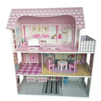 3d edukativna Kuća lutaka za djecu Nova Godina božićni poklon Dollhouse ručno izrađeni građevinski komplet