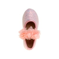 Kensie djevojka balerine djevojke cipele sa cvijećem i sjaj