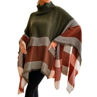 Ženski turtleneck pleteni džemper sa modnim kaputima