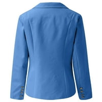 Ženski vrhovi udobni labavi Casual modni kaputi plavi s-6XL