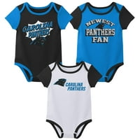 Carolina Panthers NB inf Boy 3pk Onesie 9K1N3FGVS 6-9M