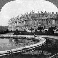 Francuska: Versailles, 1919. n palača Versailles, u kojoj je mirovni ugovor potpisan 1919. godine. Savremeni viđenje stereografa. Poster Print by