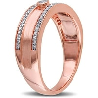 Carat T. W. Diamond 10kt ružičasto zlato dvoredni vjenčani prsten