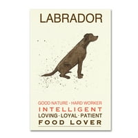 Zaštitni znak likovne umjetnosti' Labrador Print ' platnena Umjetnost Michelle Campbell