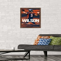 Denver Broncos-Zidni Poster Russell Wilson, 14.725 22.375 Uokviren