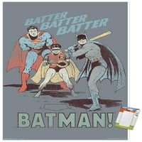 Comics - Batman - Robin - Superman - Zidni poster za tijesto, 14.725 22.375