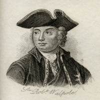 Robert Walpole 1st Earl iz Orforda 1676 - Britanski državnik i Britanija prvi premijer iz knjige Crabbs Historical Dictionary Objavio poster Print