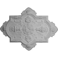 1 8 H 1 8 W 3 4 P katedralski stropni medaljon, ručno oslikan pewter
