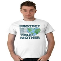 Volite svoju majku Zemlju slatka Go Green Muška grafička majica Tees Brisco Marke 4x