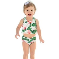 Summer Baby Girls Ruffles Crtić Dot Dinosaur lubenica štampana dva kupaćih kostima kupaći kostim Bikini