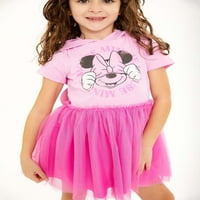 Minnie Mouse Girls Cosplay Tutu haljina s kapuljačom, veličine 4-12
