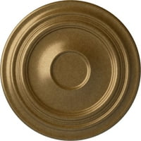 Ekena Millwork 3 8 od 1 2 P Tradicionalni stropni medaljon, ručno oslikani lonac krem