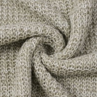 Riforla ženski Casual V izrez s ramena Batwing rukav pulover džemper Tops ženski pulover džemper kaki