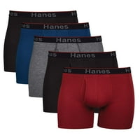 Hanes Muška udobnost FLE FIT Ukupna podrška torbice Dugih nogu Boxer Gathers, 5-pakovanje