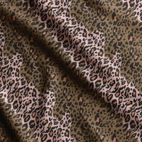 Soimoi životinjski otisak kože, dekor od baršunaste tkanine za šivanje tkanine by the Yard Widedekorativna tkanina za presvlake i kućne akcente - Brown-plw
