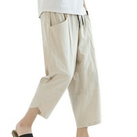 Ljetne skraćene hlače muške tanke Casual hlače labave Harem hlače velike veličine pamučne hlače na plaži